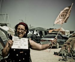 My 'WDYDWYD' Portrait-Burning Man 2011