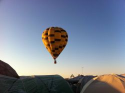 Hot air balloon over BRC-Burning Man 2011